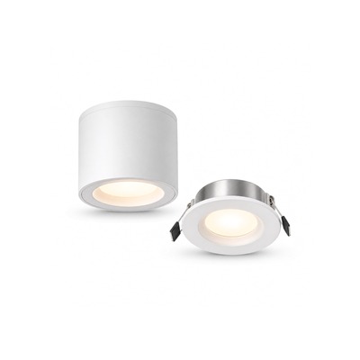 How does a CCT switch work with LED luminaires?