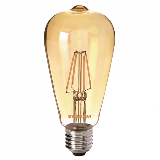 Sylvania Vintage Lampe (6Stk.) RT ST64 V5 GL 420LM 825 E27