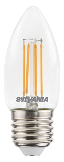 Sylvania LED lamp in kaarsvorm V5 CL 470LM E27 (6 st.) - warm wit