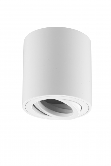 mlight LED-plafondlamp ZYLO rond, wit, draaibaar gemonteerd