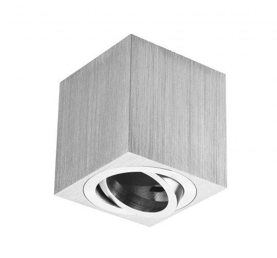 mlight LED ceiling mounted light ZYLO angular, alu