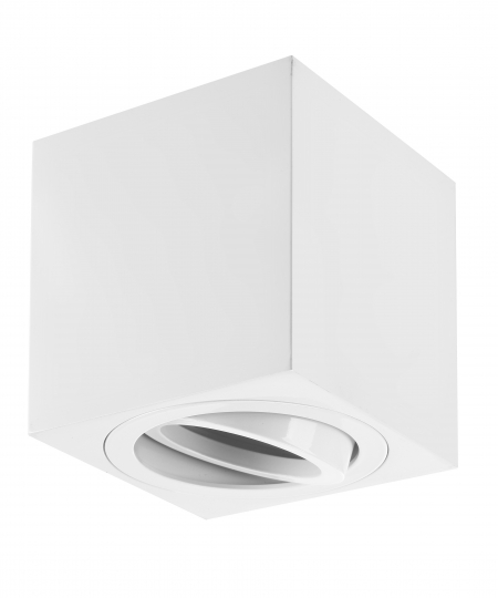 mlight LED plafondarmatuur ZYLO, hoekig wit
