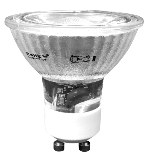 mlight LED GU10/WW 5W forme réflecteur dimmable - blanc neutre