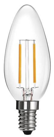 mlight LED kaarsvorm 2W/E14 niet-dimbaar - warm wit