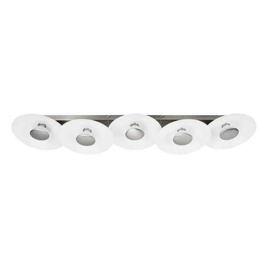 LM LED lamp NIKKI 5-lamps rond incl. GU10 5x5W-1750lm
