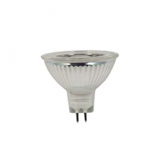 LM LED GU5.3 light bulb glass MR16 12V-38° 5W - light color warm white