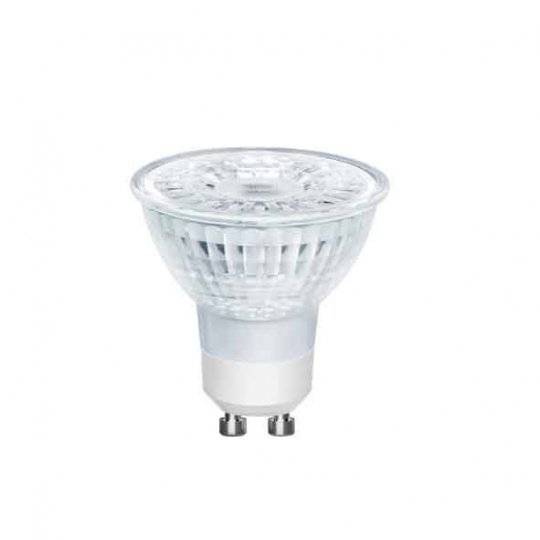 LM LED GU10 bulb DIM. Glass Refl. 38° 5W-350lm - light color warm white