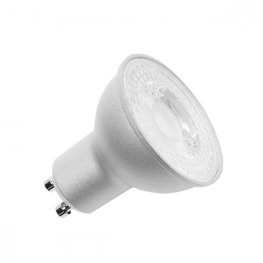 SLV GU10 LED lamp QPAR51, 6W, 38°, grijs - warm wit (3000K)