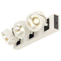 SLV LED wand- en plafondlamp KALU wit/zwart, 60° - warm wit