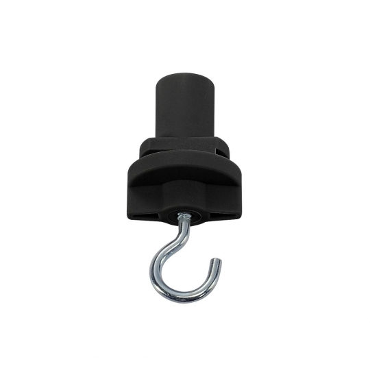 SLV hook for S-TRACK mains voltage 3-phase surface-mounted track, black