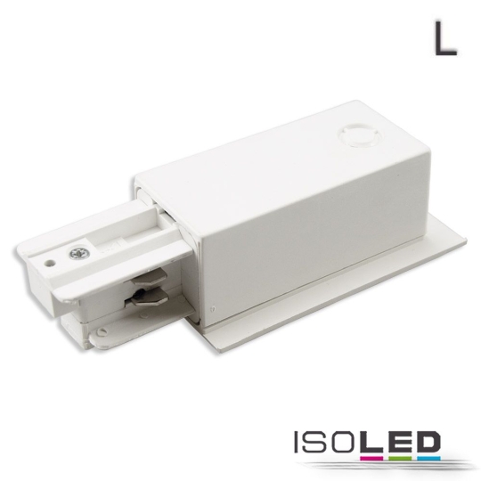 ISOLED 3-phase Classic recessed side feed N-conductor right, white