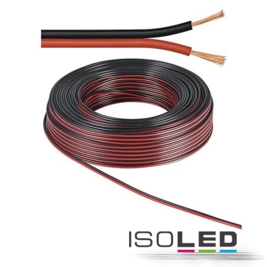 ISOLED Câble 50m rouleau 2 pôles 1.5mm²2