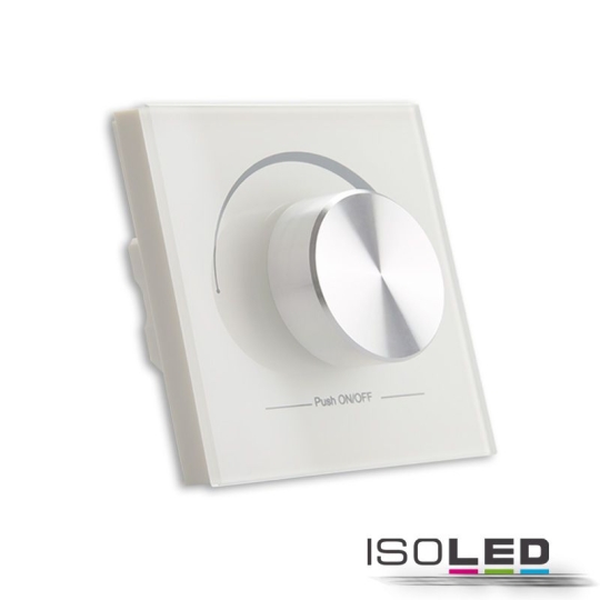 ISOLED Sys-One inbouw-afstandsbediening met 1 kleur en 1 zone draaiknop, met batterij