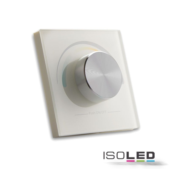 ISOLED Sys-One blanc dynamique 1 zone Télécommande encastrable à bouton rotatif avec pile