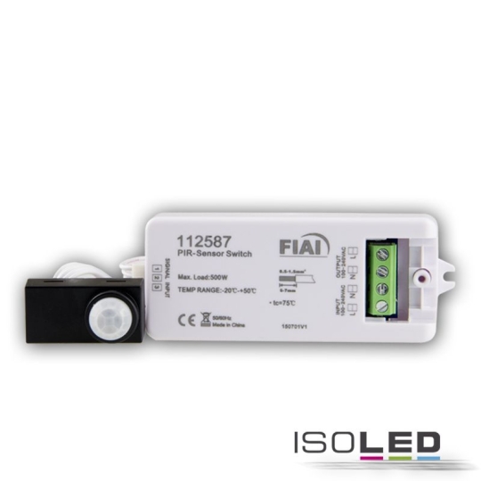 ISOLED PIR motion detector with sensor head