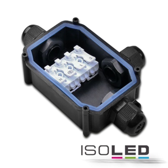 ISOLED Kabel Y-Verbinder IP67, Würgenippel + Push-Klemme 2x4polig