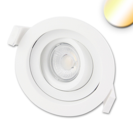 ISOLED LED recessed spot SUNSET, 9W, 45°, 2000-2800K, dim-to-warm