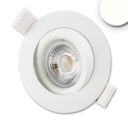 ISOLED LED recessed spotlight, white, 15W, 45°, dimmable - neutral white