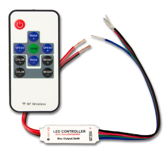 ISOLED LED Strip Mini RGB radio afstandsbediening