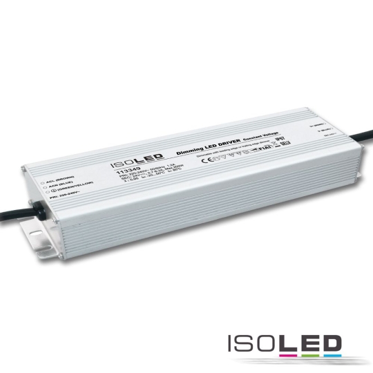 ISOLED LED PWM transformer 24V/DC, 10-200W dimmable, IP67, SELV