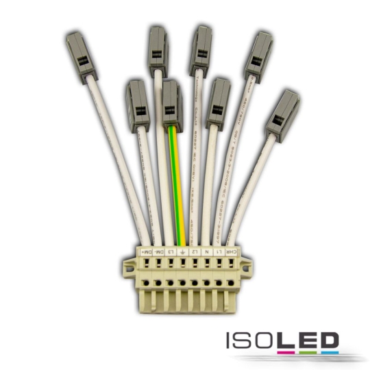 ISOLED LED Linear System FastFix Feed-in Adapter 8-pole