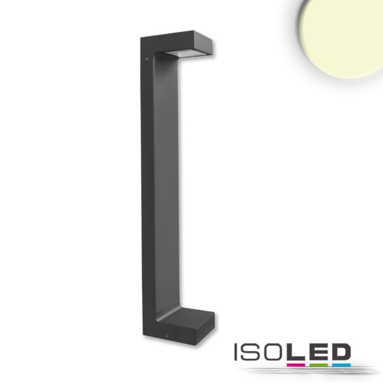 ISOLED LED Wegeleuchte Poller-1, 60cm, 7W, sandschwarz - warmweiß