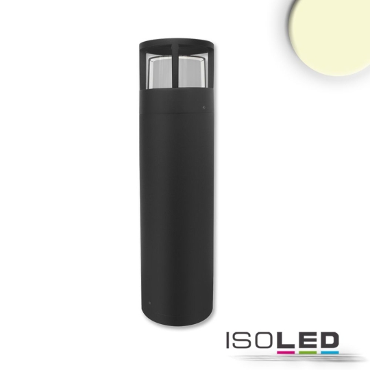 ISOLED LED Wegeleuchte Poller-5, 50cm, 6W, sandschwarz - warmweiß