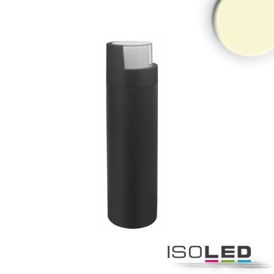 ISOLED LED Wegeleuchte Poller-6, 30cm, 6W, sandschwarz - warmweiß