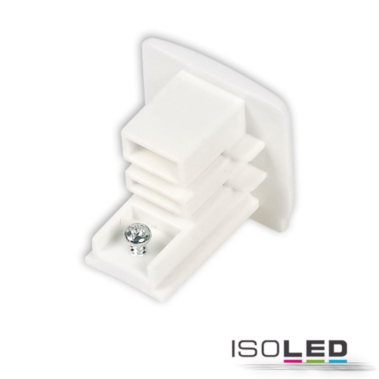 ISOLED 3-phase S1 end cap, white