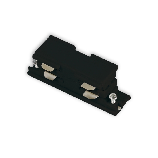 ISOLED 3-phase S1 linear connector current-carrying, black