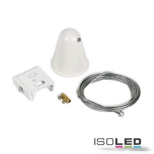 ISOLED 3-Phasen S1 Seilabhängung 10-200cm weiß