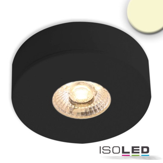 ISOLED LED Ein- und Unterbauleuchte MiniAMP schwarz - warmweiß