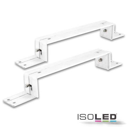 Support de montage ISOLED pour panneau LED ISOLED 300x1200, blanc RAL 9016