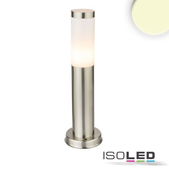 ISOLED Pollerleuchte 450 Edelstahl, IP44, inkl. E27 LED Leuchtmittel 9W