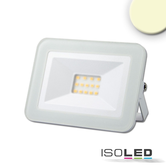 ISOLED LED schijnwerper pad 10W, wit - lichtkleur warm wit