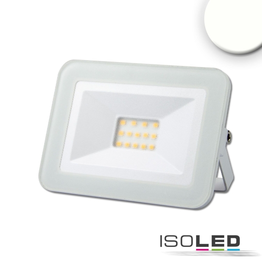 ISOLED LED schijnwerper pad 10W, wit - lichtkleur neutraal wit