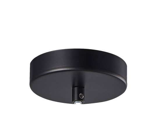 ISOLED ceiling canopy round, black, for single suspension