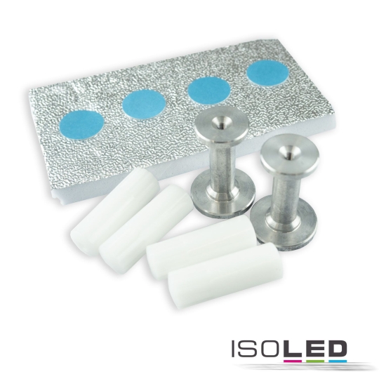 ISOLED mounting extension set A for illuminated frames for IR heaters