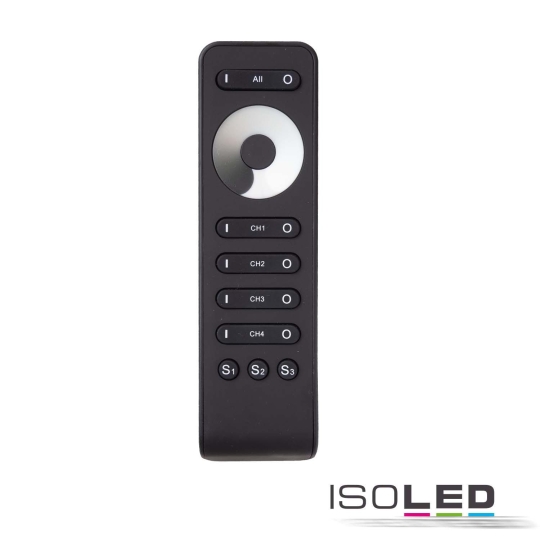 ISOLED remote control with 3 scene memories for 4 zones PWM dimmer