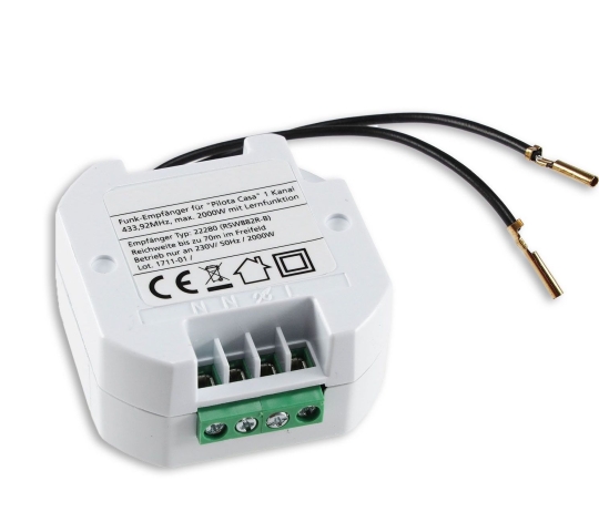 ISOLED IR-PANEL CONTROL 230V Schaltrelais mit Funk und/oder Schalteingang