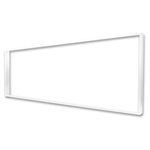 ISOLED surface-mounted frame for LED panels, 308 x 1245 mm, white - plug-in quick mounting