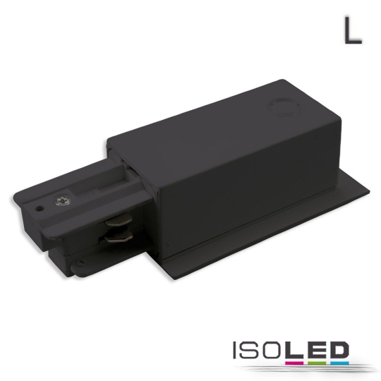 ISOLED 3-phase Classic recessed side feed N-conductor right, black