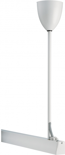 Concord stangophanging met voedingskabel 5-aderig 0,5m kap wit licht Concord - 1 stuk