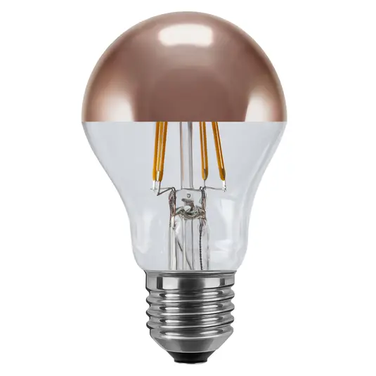 SEGULA Lampe LED tête miroir, cuivre, E27, 3.2W - blanc chaud (2700K)