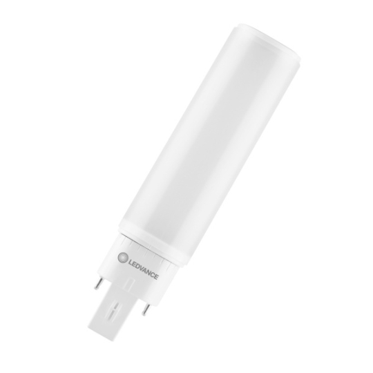 Ledvance LED compact fluorescent lamp DULUX D/E13, 6W, G24Q-1, 120° - neutral white