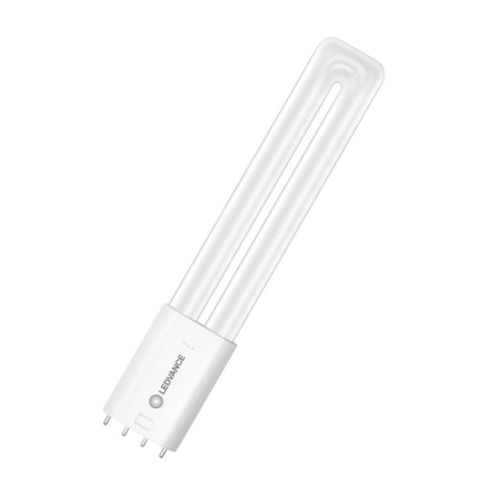 Ledvance LED lampe fluorescente compacte DULUX L18, 8W, 2G11, 140° - blanc chaud