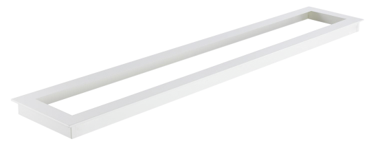 Cadre d'encastrement LED pour 300 x 1200mm, couleur blanche