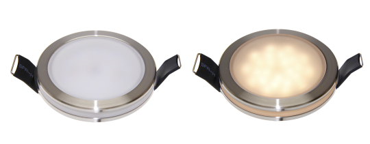mlight LED lampe à encastrer sandwich, ronde, 5W, pilote externe - blanc chaud