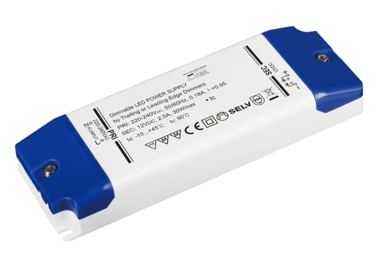 mlight LED converter 0 - 30W, 24V DC, 0 - 1,25A, dimbaar