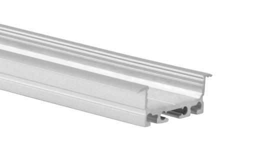 mlight LED recessed profile EB-22F-A, aluminum